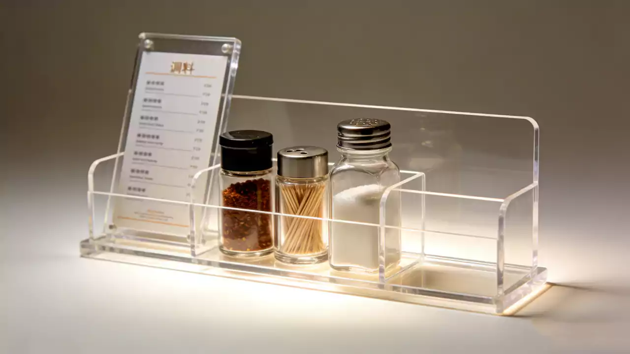 Food-grade acrylic display cases