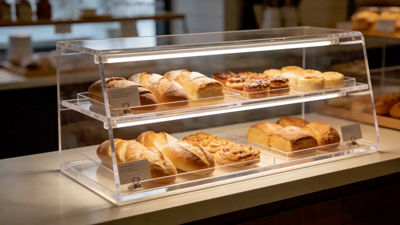 Food-grade bakery display case