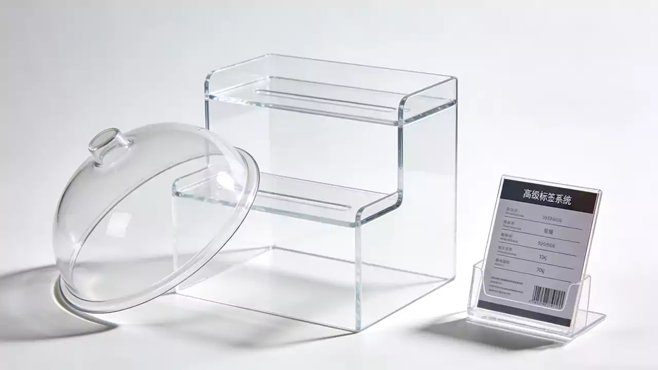 Food-grade acrylic display case