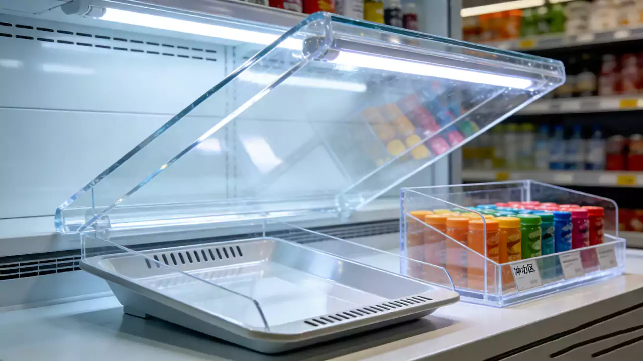 Food-grade grab and go display case