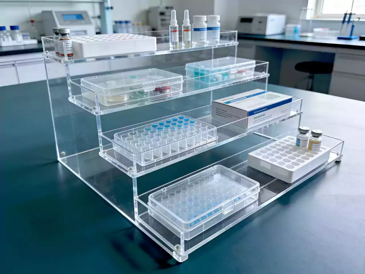 Medical acrylic display manufacturer cleanroom setup