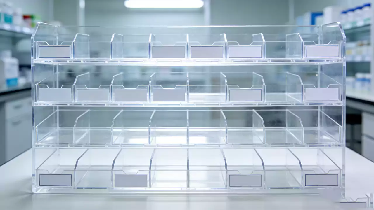 Medical acrylic display manufacturer precision trays