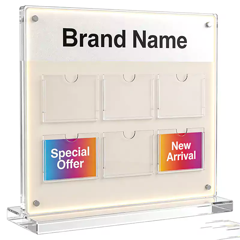 Exhibition acrylic displays that improve booth flow