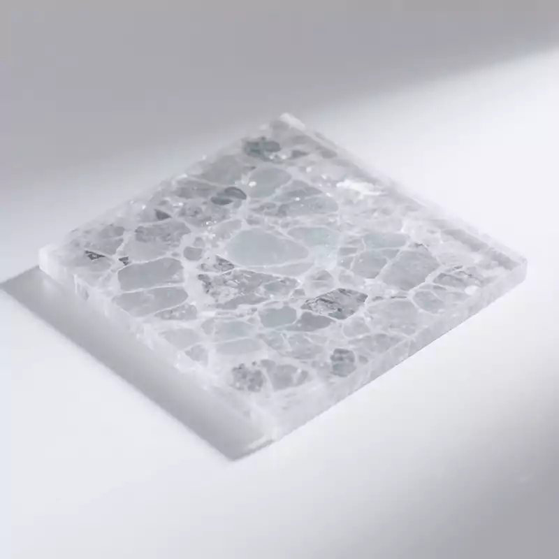 Custom Textured Ice Granite Acrylic Sheet 24x24" 4mm - Stone Pattern - Customacrylicpro Premium Acrylic Product