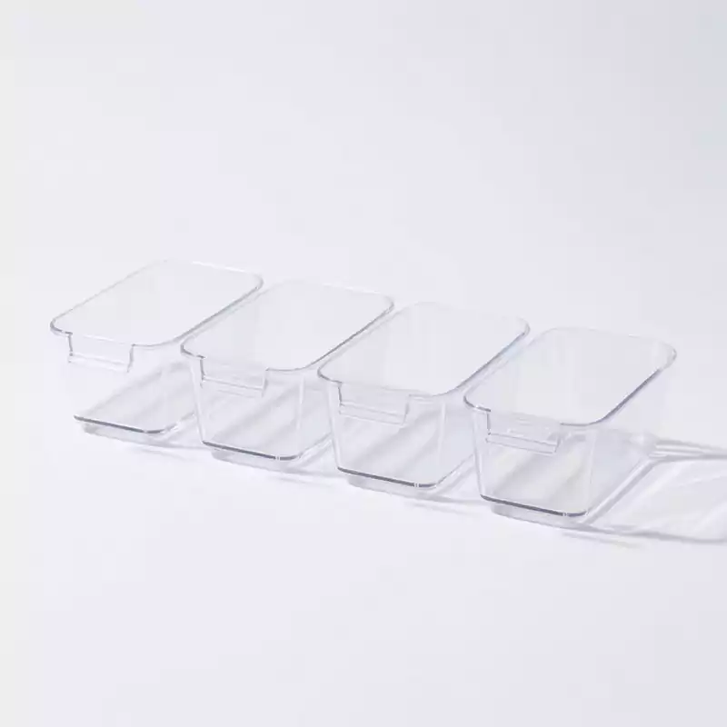 Acrylic Fridge Organizer Bins Set of 4 - Customacrylicpro Premium Acrylic Product