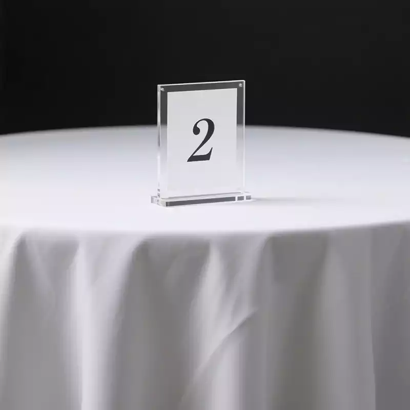 Acrylic Table Number Stand Wedding Event - Customacrylicpro Premium Acrylic Product