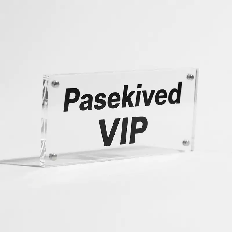 Acrylic Parking Sign Reserved VIP - Customacrylicpro Premium Acrylic Product