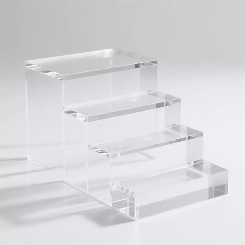 Acrylic Risers Display Steps Set of 3 - Customacrylicpro Premium Acrylic Product