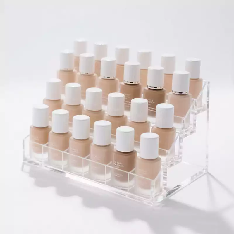 Acrylic Foundation Display Stand 24 Bottle - Customacrylicpro Premium Acrylic Product