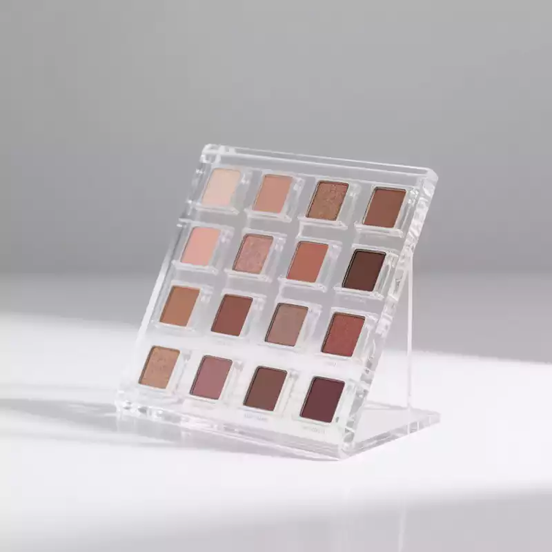 Acrylic Eyeshadow Palette Display Stand 16 Slots - Customacrylicpro Premium Acrylic Product