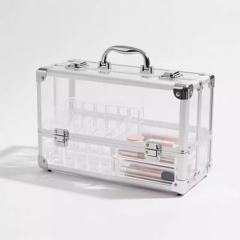 Acrylic Makeup Organizer Train Case Professional - Customacrylicpro Premium Acrylic Product