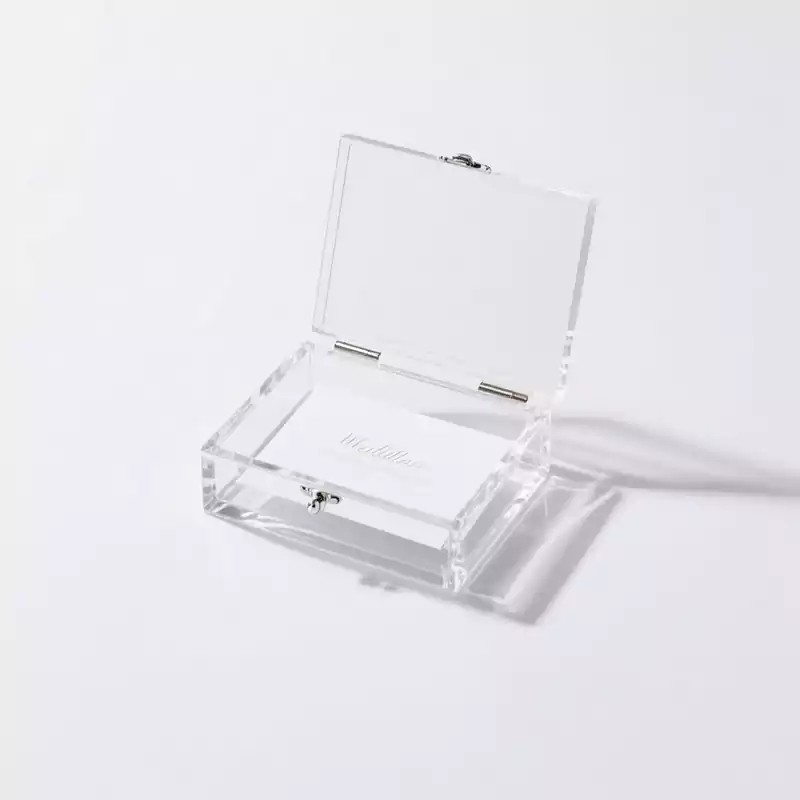 Acrylic Wedding Invitation Card Box with Lid - Customacrylicpro Premium Acrylic Product