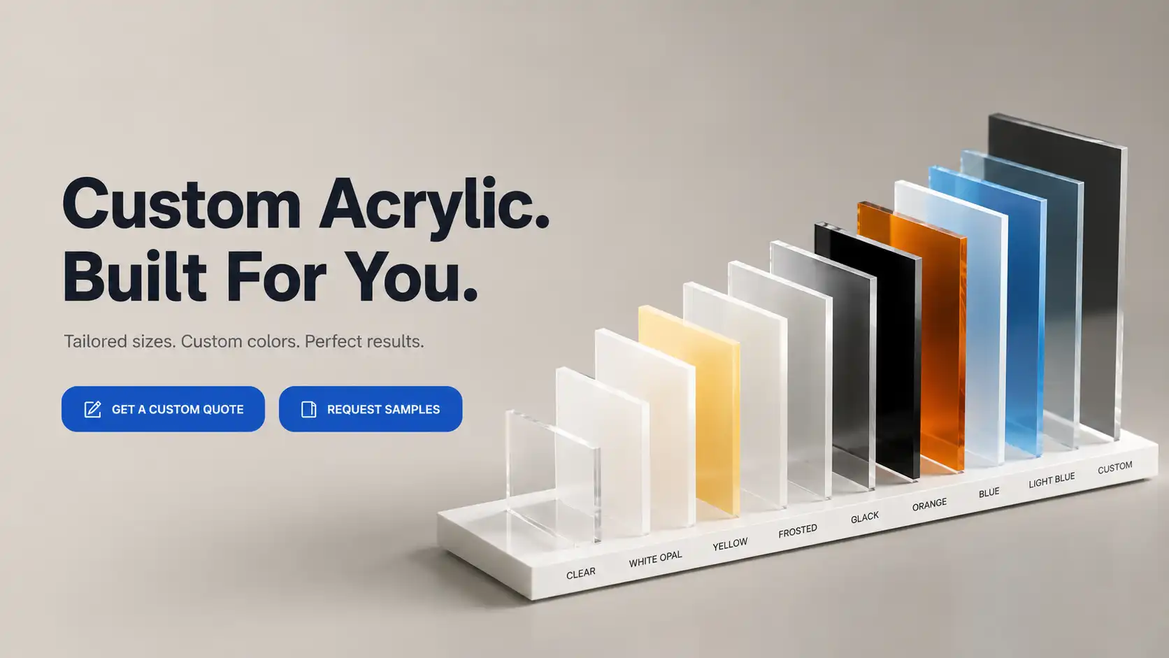 Custom Acrylic Sheets