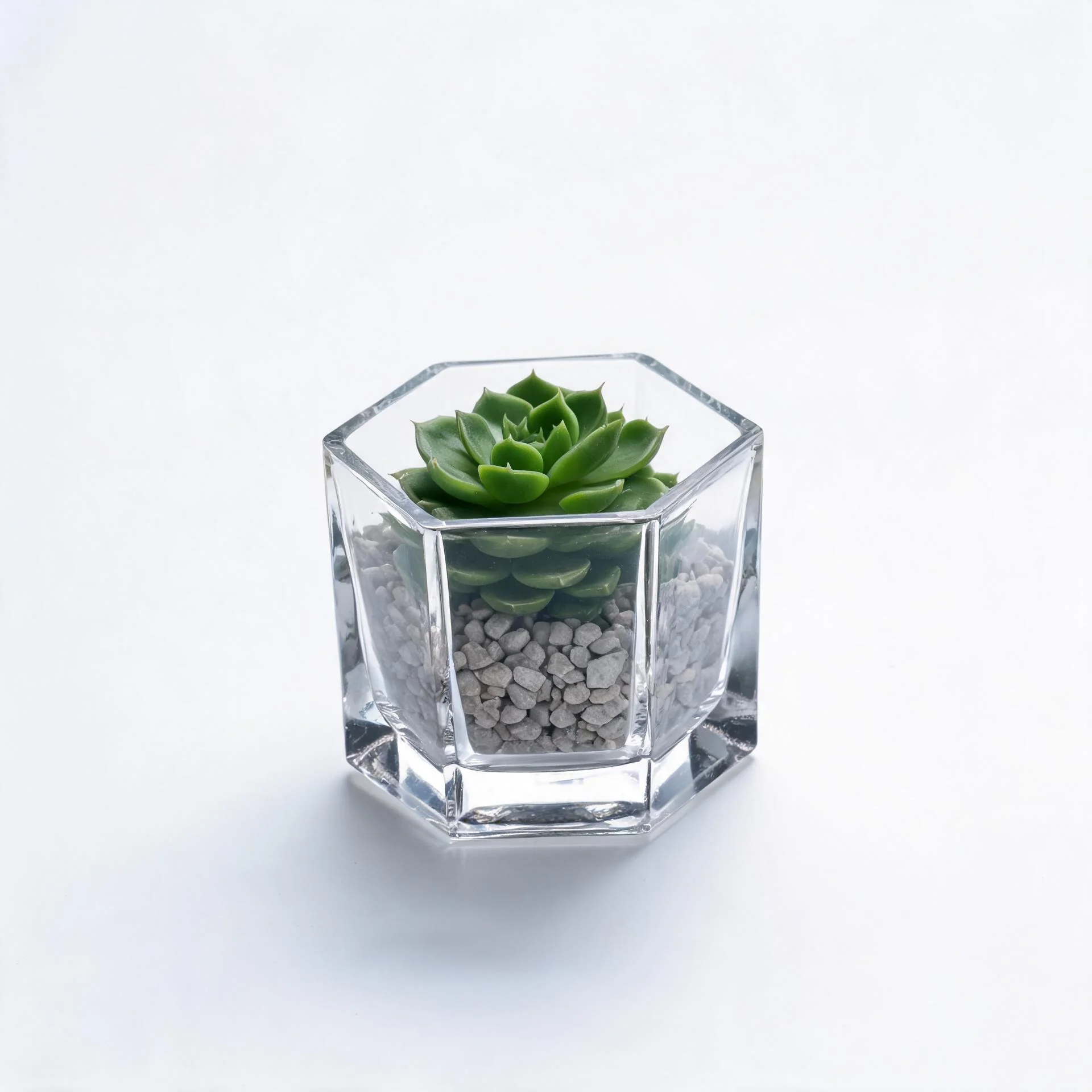 Custom Clear Acrylic Geometric Planter Vase