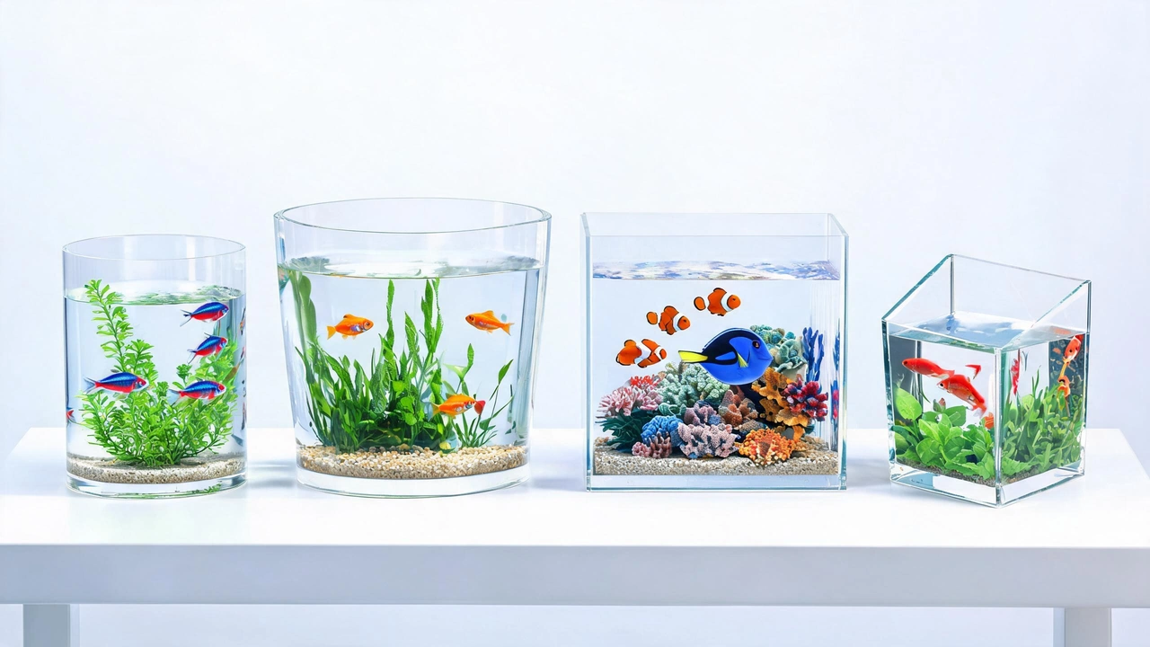 Different types of acrylic aquarium products